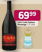 KWV Cafe Culture Pinotage-1.5Ltr