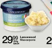 Lancewood Mascarpone-Each 250Gm