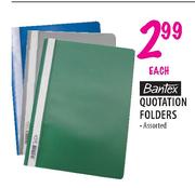 Bantex Quotation Folders-Each