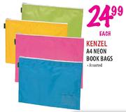 Kenzel A4 Neon Book Bags-Each