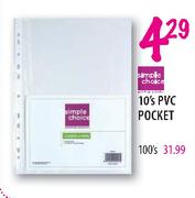 Simple Choice 100's PVC Pocket