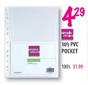 Simple Choice 10's PVC Pocket