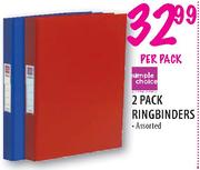 Simple Choice 2 Pack Ringbinders-Per Pack