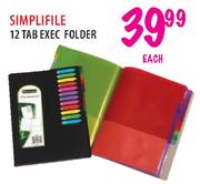 Simplifile 12 Tab Exec Folder