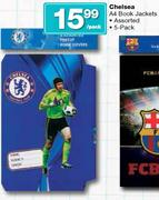 Chelsea A4 Book Jackets Assorted-5-Pack