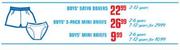 Boys 3-Pack Mini Briefs-2-6 Years