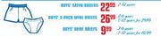 Boys Mini Briefs-2-6 Years