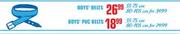 Boys Belts-55-75cm 
