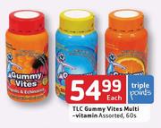 TLC Gummy Vites Multivitamin Assorted-60's Per Pack Each