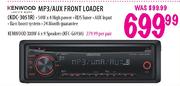 Kenwood MP3/Aux Front Loader(KDC-305 1R)
