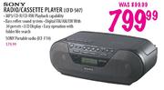 Sony Radio/Cassette Player(CFD-S07)