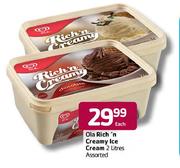 Ola Rich'n Creamy Ice Cream Assorted-2L Each
