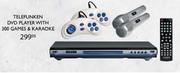 Telefunken DVD Player With 300 Games & Karaoke 