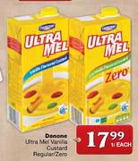 Danone Ultra Mel Vanilla Cusatrd Regular/Zero-1L Each