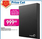 Seagate 2TB Hard Drive Bundle Plus AVG Anti Virus 2013 1 User Plus 16GB USB Flash Drive