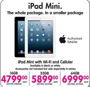 iPad Mini with Wi-Fi and Cellular-32GB Each