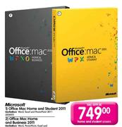 Microsoft Office Mac Home and Student 2011 Each
