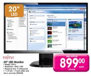 Fujitsu LED Monitor-20"(L20T-2)