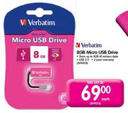 Verbatim Micro USB Drive-8GB Each