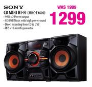 Sony CD Mini Hi-Fi(MHC-EX600)