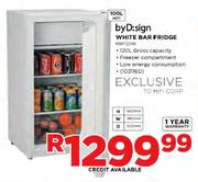 byD:sign White Bar Fridge-100Ltr(MBF120W)