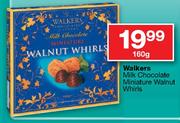 Walkers Milk Chocolate Miniature Walnut Whirls-160g