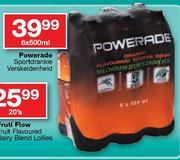 Powerade Sportdrankie Verskeidenheid-6x500ml