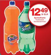 Sprite/Fanta Koeldrank Verskeidenheid-2L Elk