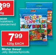 Mister Sweet Jelly Babies/Apricots-125g Each