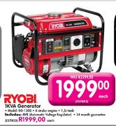 Ryobi 1KVA Generator (RG-1200)-Each