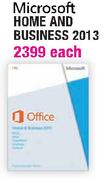 Microsoft Home & Business 2013-Each