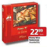 Penny Wise Samoosas Assorted-12 Per Pack Each