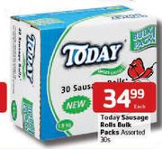 Today Sausage Rolls Bulk Packs Assorted-30 Per Pack Each