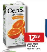 Ceres 100% Fruit Juice Assorted-1Ltr Each