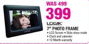 Logik 7" Photo Frame