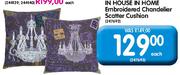 In House In Home Embroidered Chandelier Scatter Cushion Each