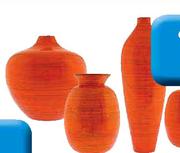 Bamboo Orange Bubble Vase-25cm