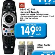 One For all 4-In-1 HD PVR Universal Remote Each