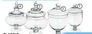 Classic Footed Glass Jar-2200ml