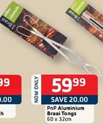 np Aluminium Braai Tongs-60x32cm