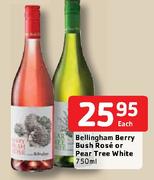 Bellington Berry Bush Rose or Pear Tree White-750ml Each