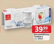 Bormioli Whisky Tumblers-3x300ml Per Set
