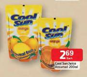 Cool Sun Juice Assorted-200ml Each
