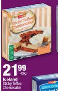 Iceland Sticky Toffee Cheesecake-455g