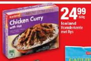 Iceland Hoenderkerrie Met Rys-500g
