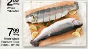 Fresh Whole Rainbow Trout-Per 100g