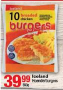Iceland Hoenderburgers-550g