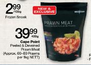 Cape Point Peeled & Deveined Prawn Meat-400g