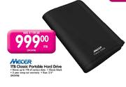 Mecer 1TB Classic Portable Hard Drive