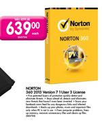 Norton 360 2013 Version 7 1 User 3 License-Each